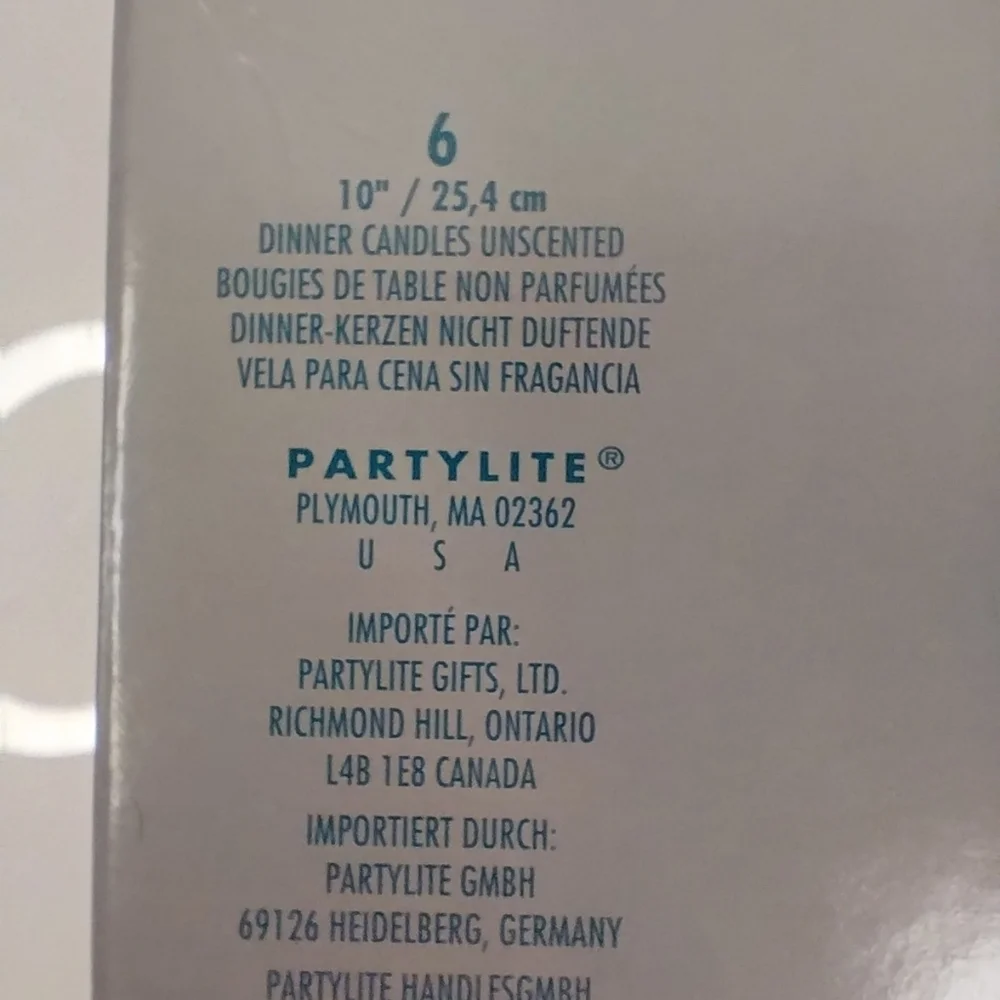 Partylite- Set of 6 10